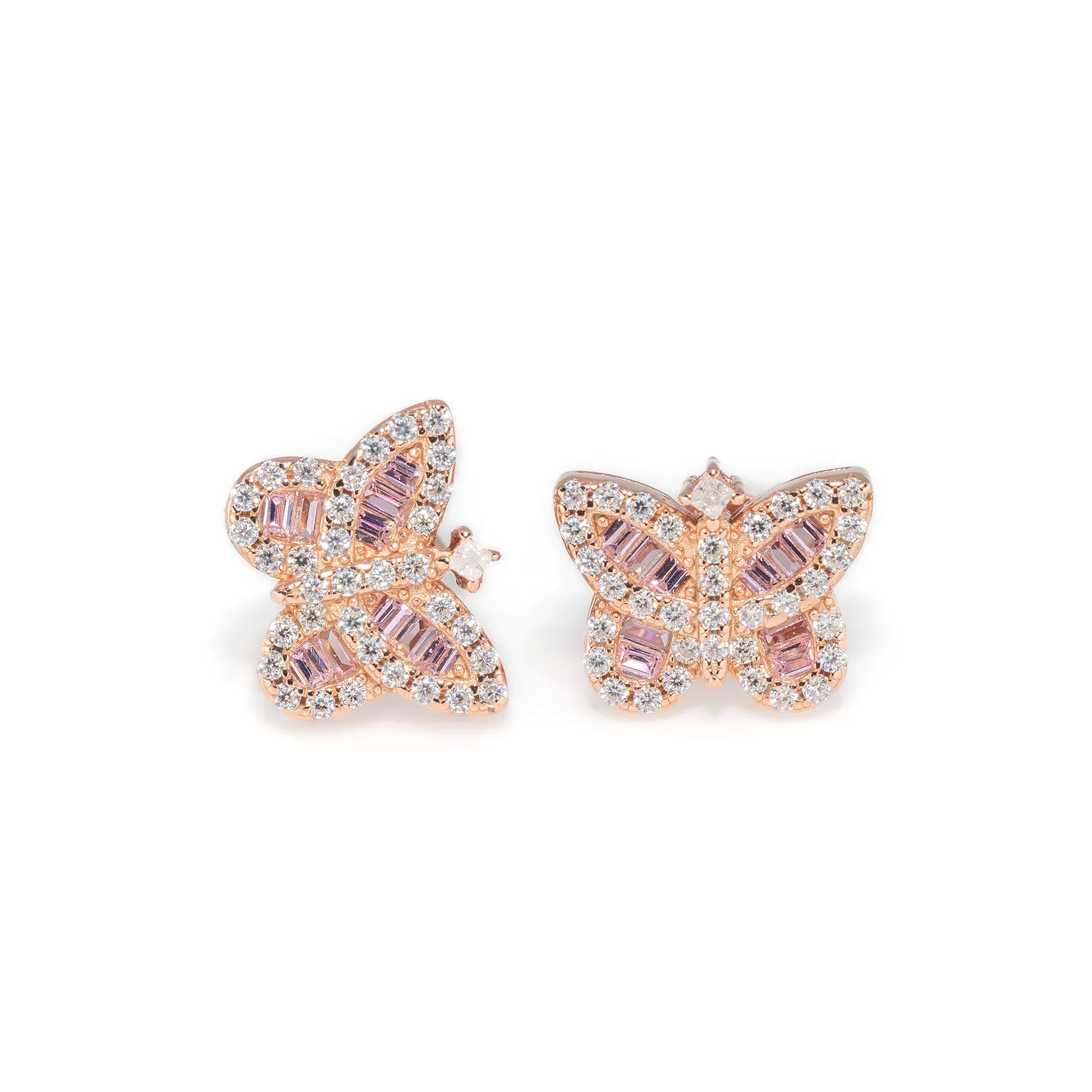 Butterfly Baguette Earrings - Image 3