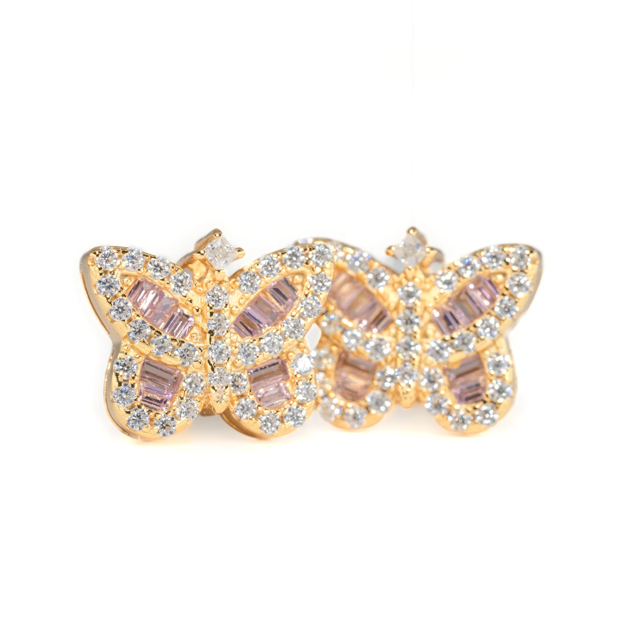 Butterfly Baguette Earrings - Image 5