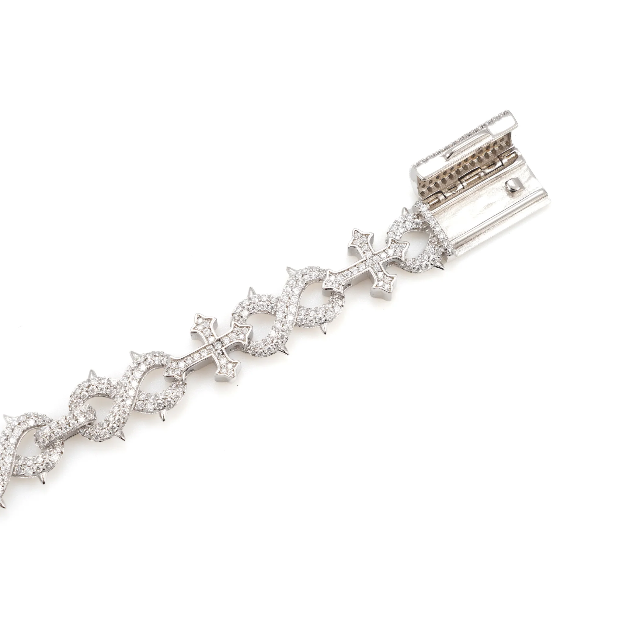 INFINITY SPIKE CROSS BRACELET - Image 3
