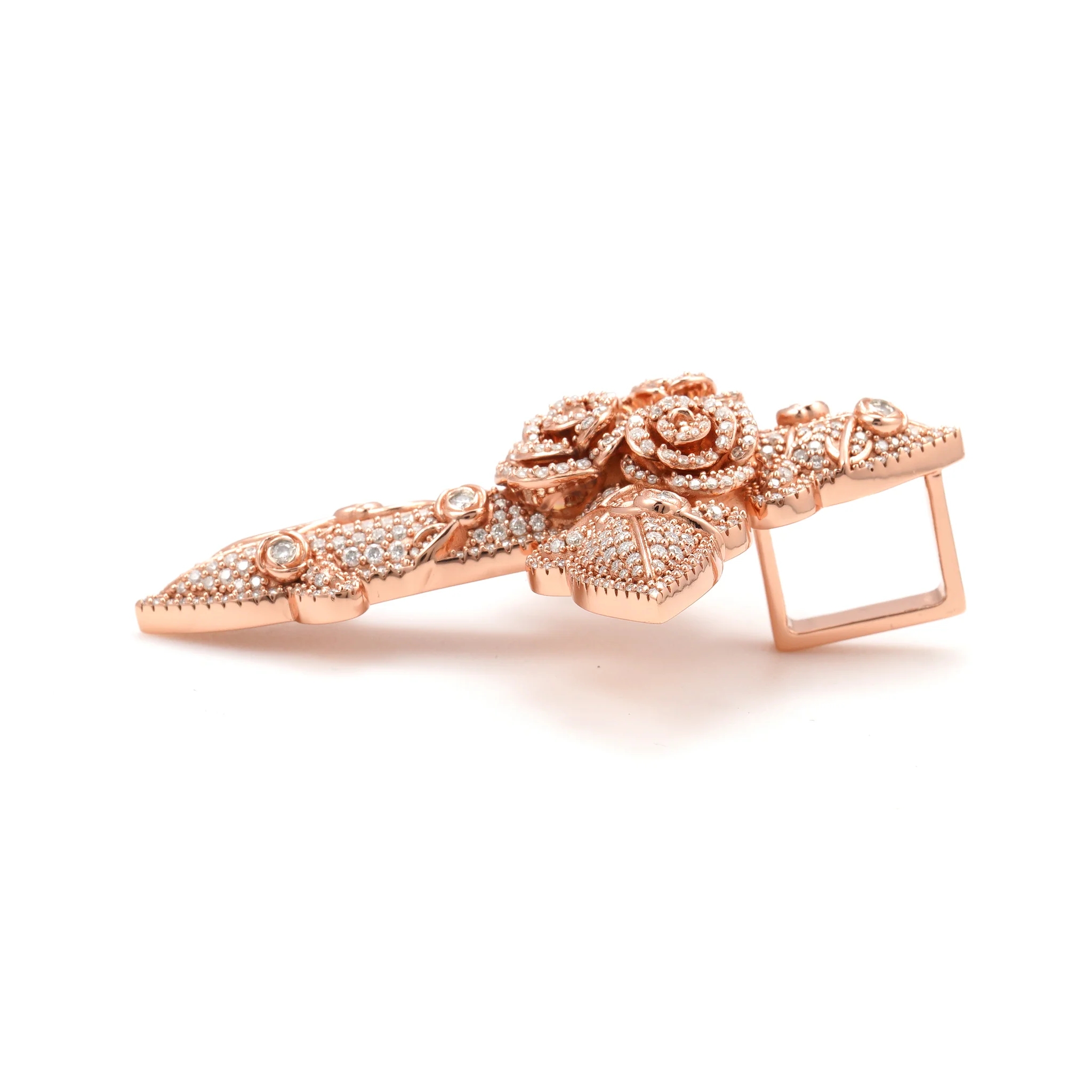 Cross With Roses Pendant - Image 6