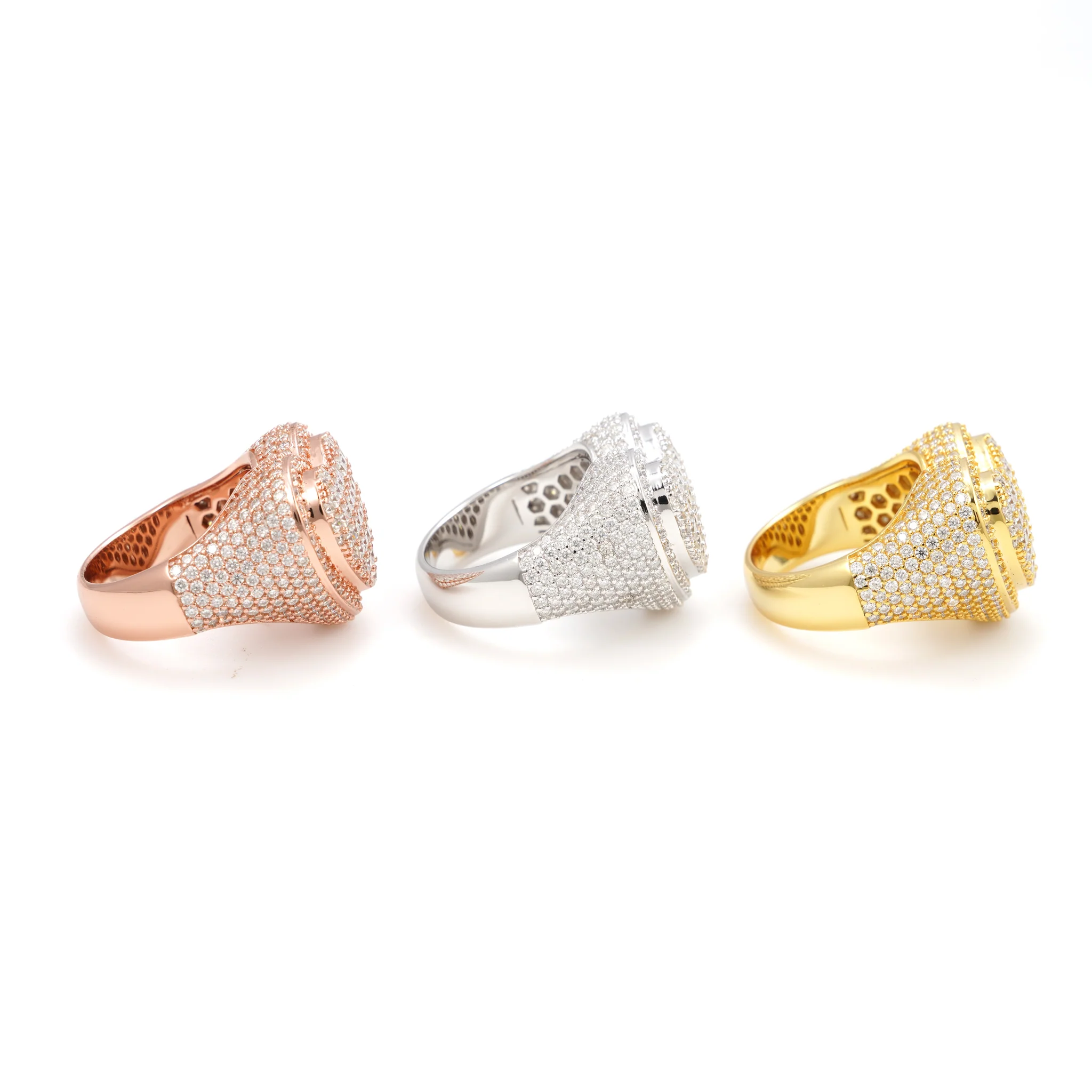 Iced Heart Statement Ring - Image 4