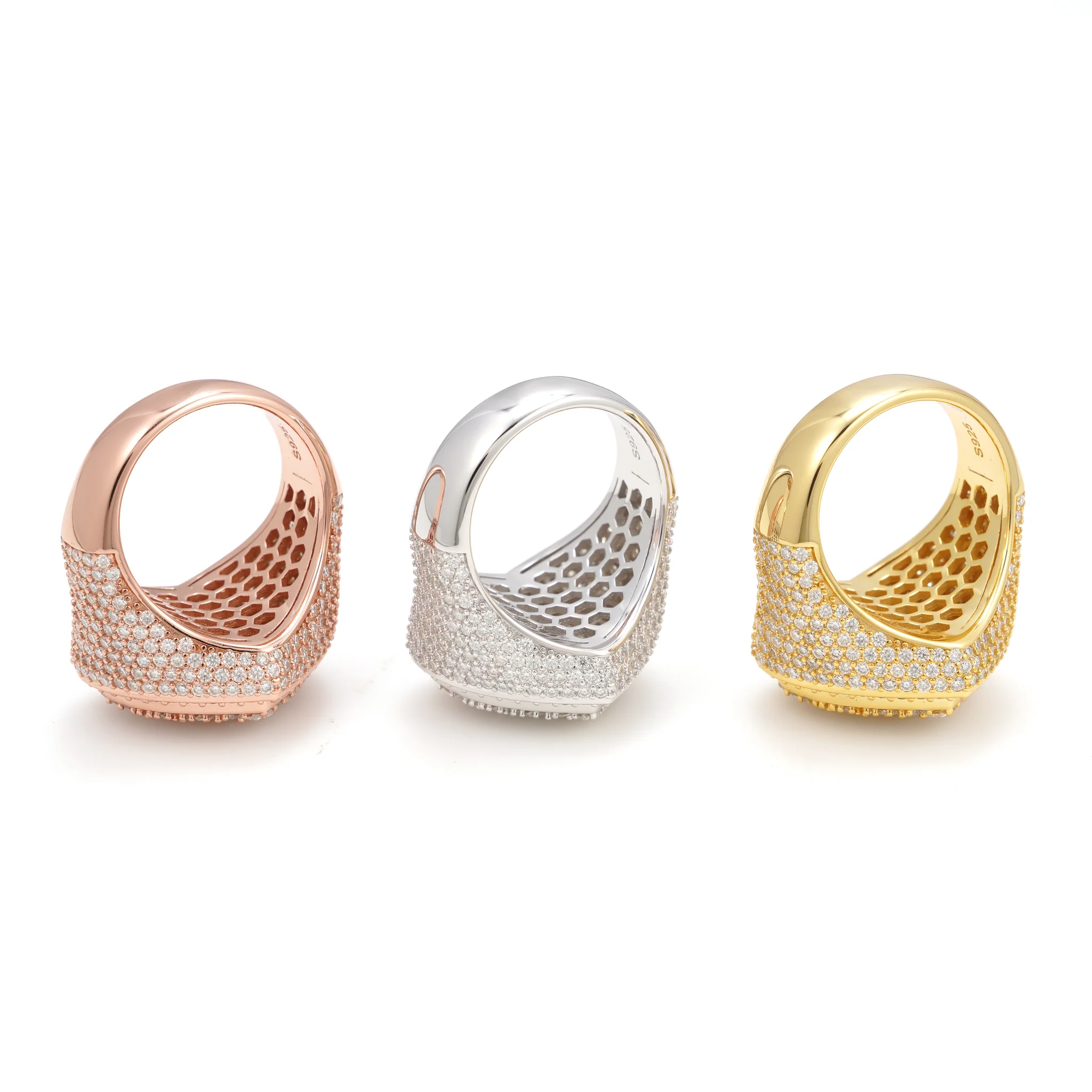 Iced Heart Statement Ring - Image 5