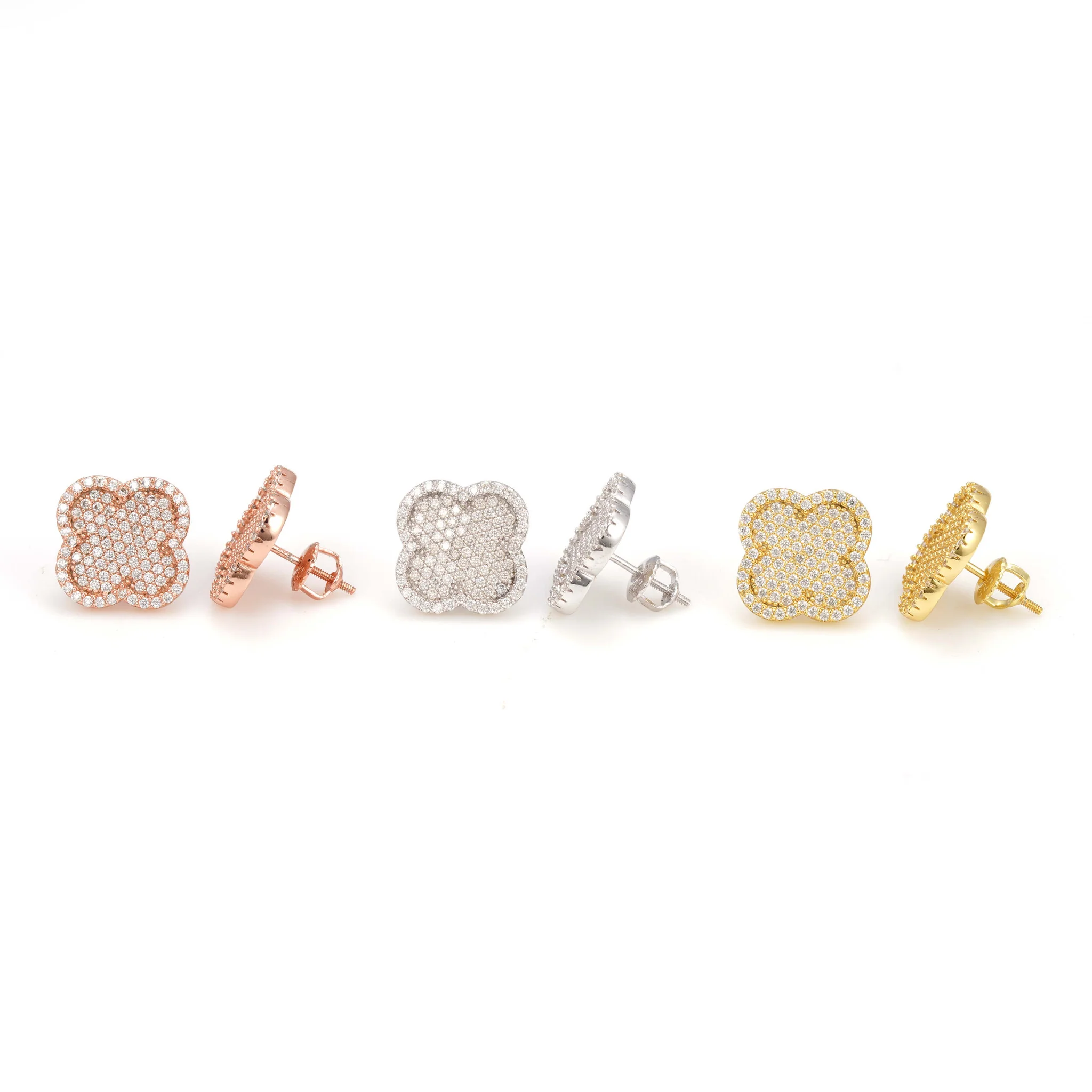 Iced Clover Earrings - Image 5