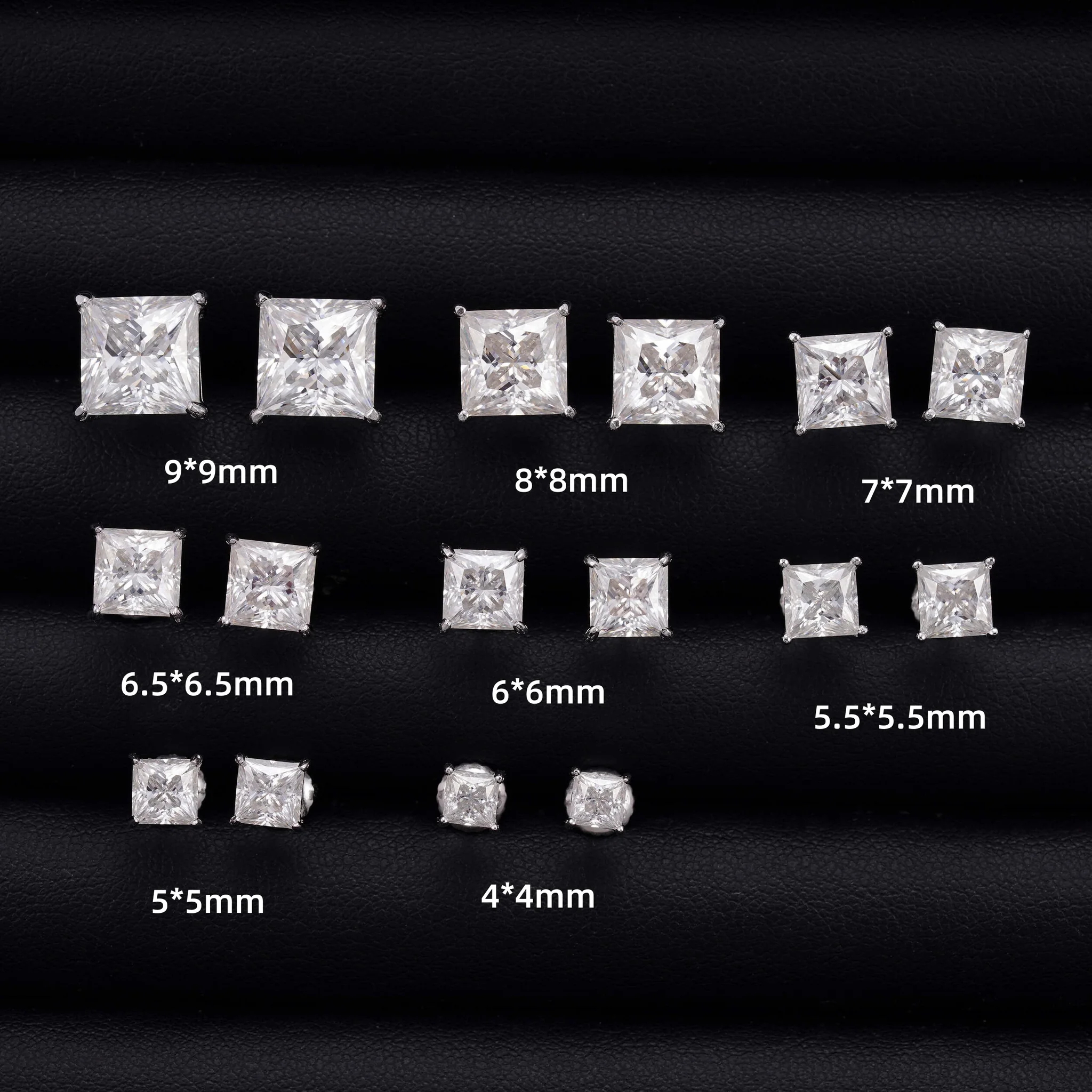 Square Stud Earrings - Image 2