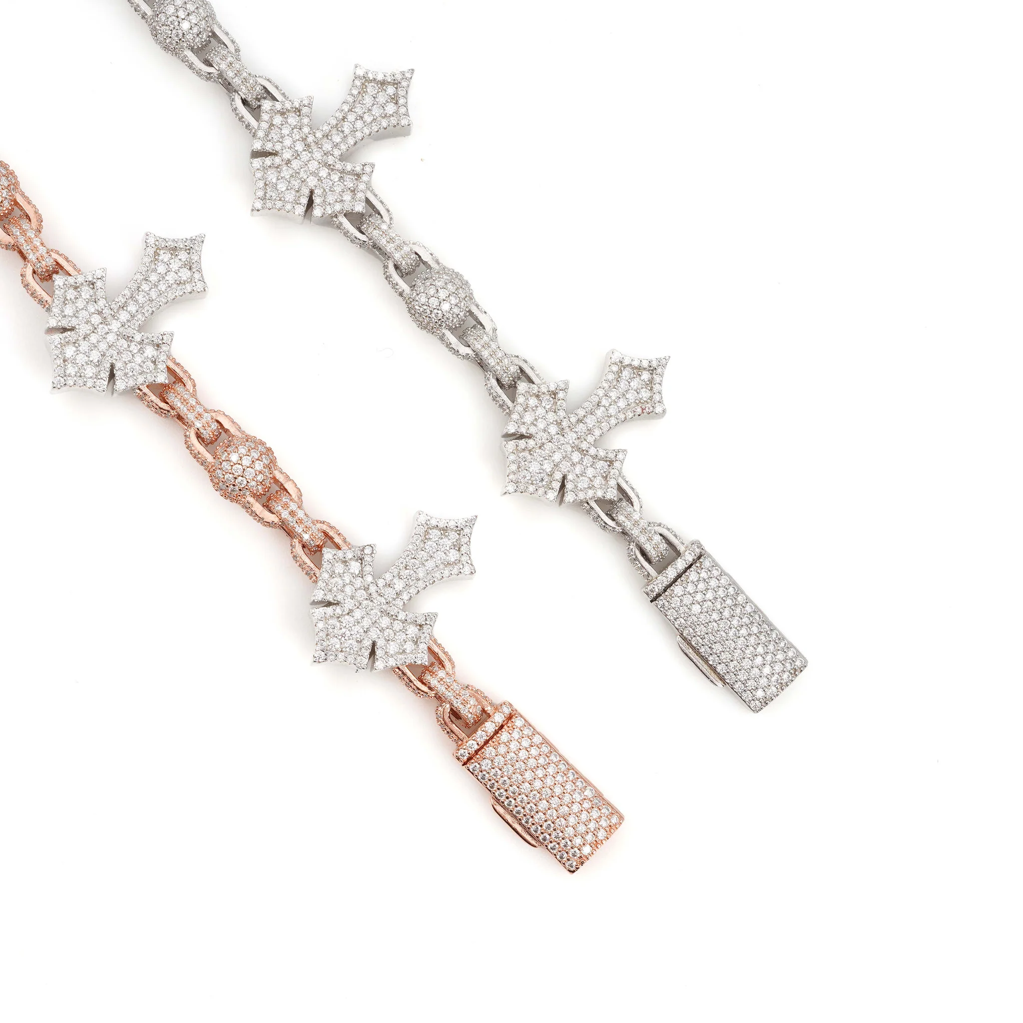 Iced Cross Link Bracelet - Image 5