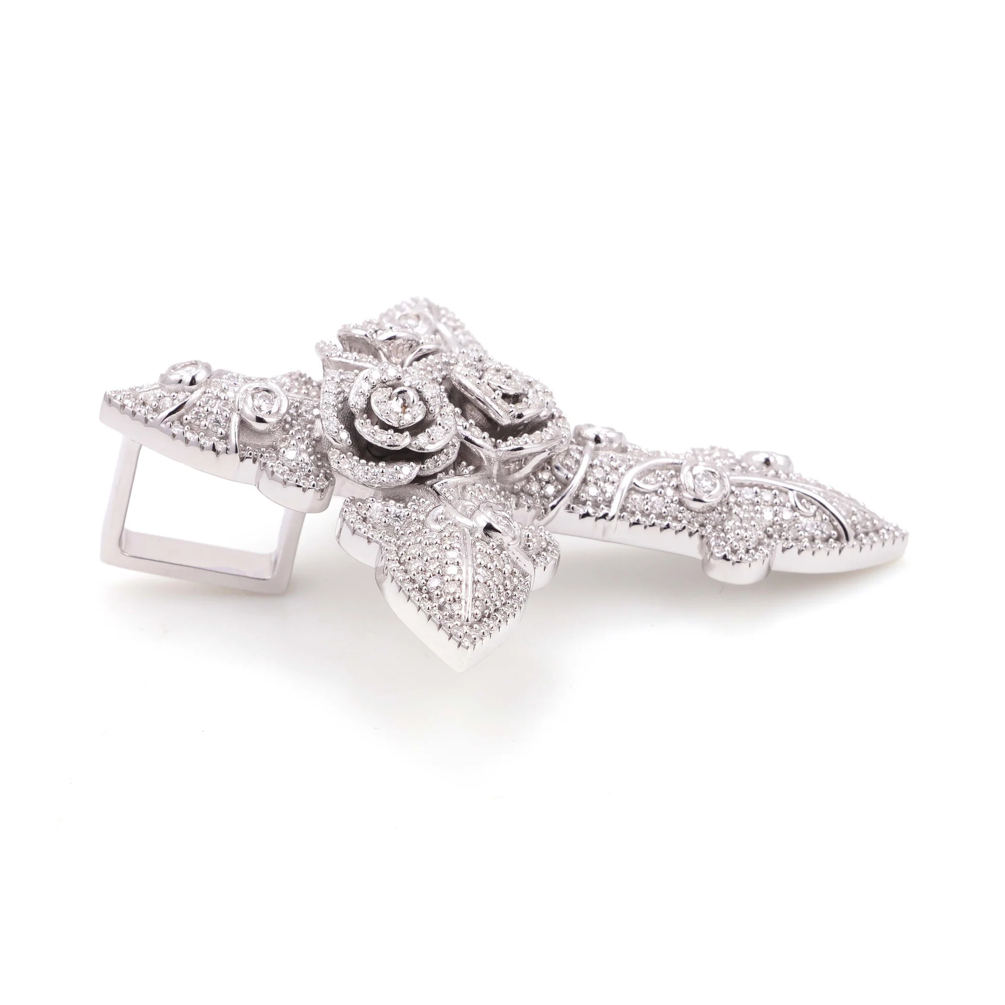 Cross With Roses Pendant - Image 7