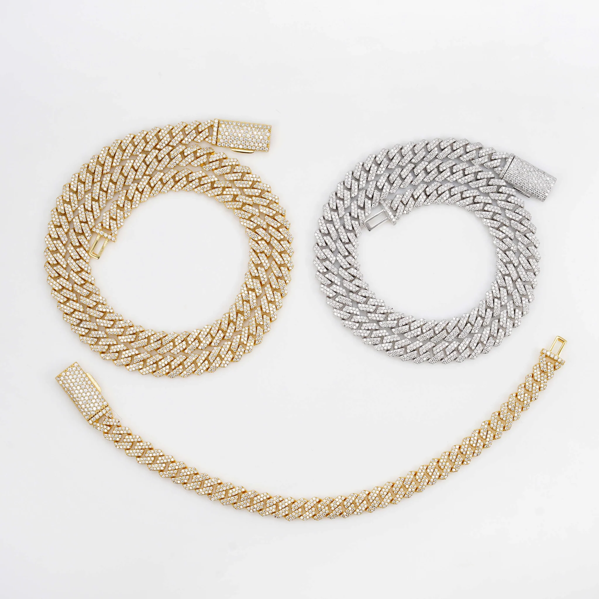 Cuban Chain and Cuban Bracelet Set 8MM - Image 5
