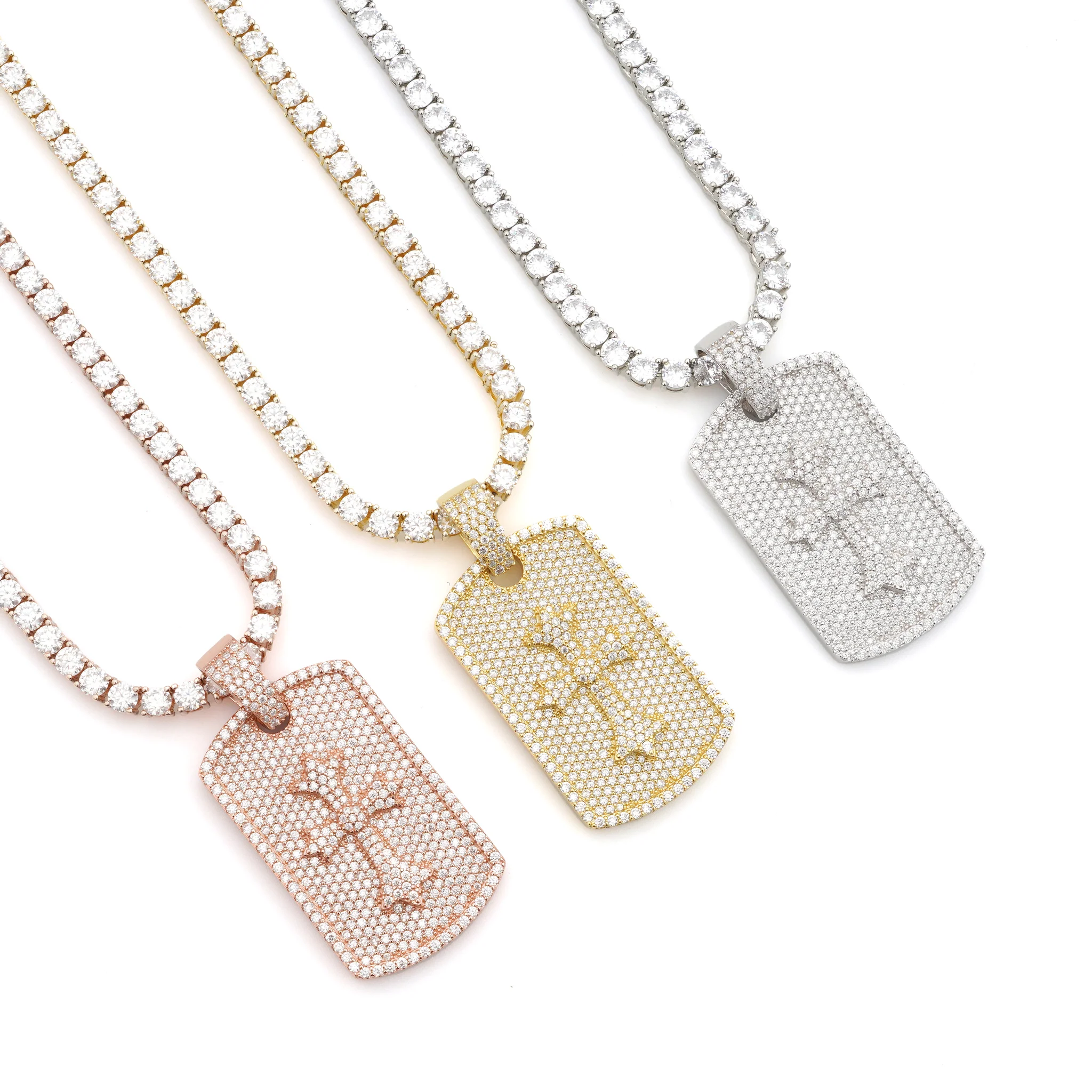 Chrome Heart Dog Tag Pendant - Image 2