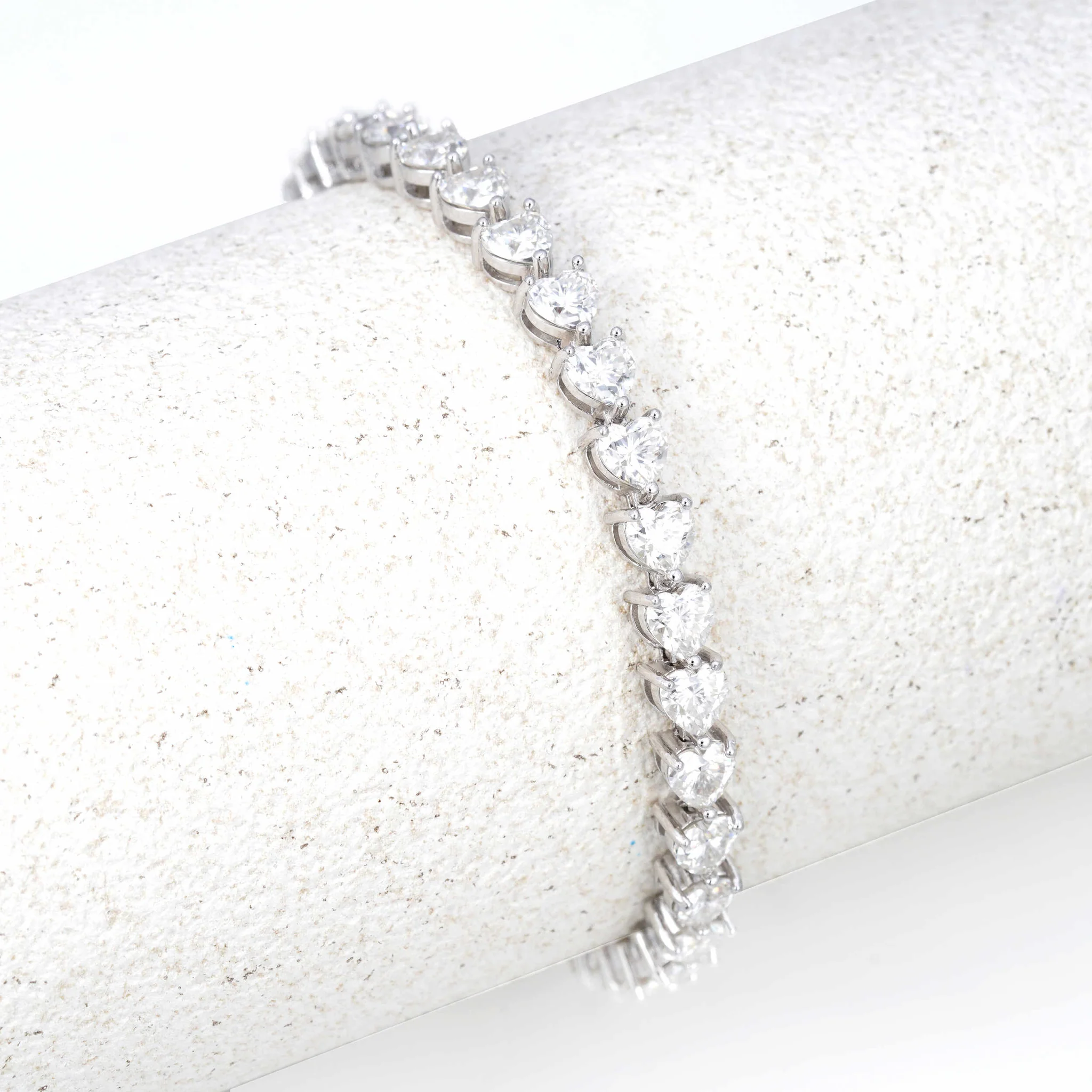 Heart Tennis Bracelet